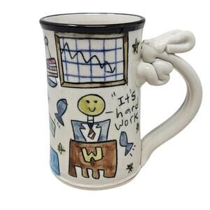Tom Edwards Pottery Don't Look At Me, I Didn't Vote For Him Coffee Mug Handmade